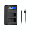 For Canon LP-E10 Smart LCD Display USB Dual-Channel Charger