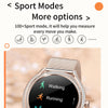 V66 1.28inch BT5.0 Smart Watch Support Heart Rate/ Sleep Detection, Style:Steel Strap(Black)