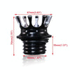 Motorcycle CNC Aluminum Alloy Crown Fuel Tank Cap Suitable For Harley 883 / XL / 1200 / 48 / 72(Silver)