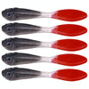 7cm 5pcs /Pack HENGJIA SO177 Dual Color Imitation Fishing Lure Freshwater Soft Dummy Bait(Color 5)
