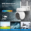 SriHome SH052B 5MP WiFi PTZ Camera, Colour Night Vision, AI Auto Tracking, UK Plug