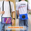 For Xiaomi Redmi Pad Pro 12.1 Rotatable Holder Silicone Hybrid PC Tablet Case with Shoulder Strap(Blue)