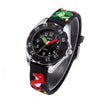 JNEW 6811-86172 Children Cartoon 3D Dinosaur Silicone Strap Waterproof Quartz Watch(Alloy Black)