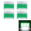 4 PCS ZS-9001 DC24V 9D Waterproof Car / Truck Side Marker Indicator Lights Bulb Lamp (Green Light)