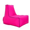 BB1082 Inflatable Sofa Inflatable Bed Outdoor Folding Portable Air Sofa Size: 100 x 90 x 80cm(Rose Red)