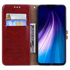 For Xiaomi Redmi Note 8 Business Style Oil Wax Texture Horizontal Flip Leather Case, with Holder & Card Slots & Wallet(Red)