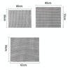 Non-Stick Grid Sheet Teflon Barbecue Mat Grill Grid Mat, Size:33x40 cm(Brown)
