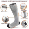 Y201 Winter Warm Tube Heated Cotton Socks Outdoor Heated Ski Socks, Style:with Battery Box(Grey Lake Blue)