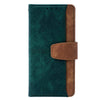 For Samsung Galaxy A15 4G / 5G Color Stitching Skin Feel Leather RFID Blocking Phone Case(Green)