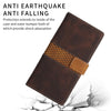 For Samsung Galaxy A26 5G Grid Stitching Leather Phone Case with Lanyard(Brown)