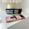 For Samsung Galaxy Z Flip3 5G Shinning Diamond Ring Holder Phone Case(Red Blue)