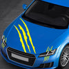 D-865 Claw Scratches Pattern Car Modified Decorative Sticker(Yellow)