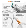 JOYROOM S-A51 Cutting-Edge Series 3A Fast Charging Data Cable, Type-C to 8 Pin Cable, Length: 1.2m(Light Gray)