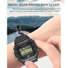 Lokmat MK22 1.21 inch FSTN LCD Screen 50m Waterproof Smart Watch, Support Information Reminder / Remote Camera / Sport Record(Black)
