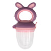 Baby Pacifier Fruit And Vegetable Auxiliary Feeder Baby Bites Feeder Nipples, Color: Large Purple