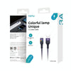 TOTU BL-016 Journey Series USB to 8 Pin Colorful Breathing Light Data Cable, Length:1.5m(Purple)