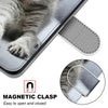 For Alcatel 3X 2020 Coloured Drawing Cross Texture Horizontal Flip PU Leather Case with Holder & Card Slots & Wallet & Lanyard(Small Gray Cat)