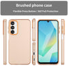 For Samsung Galaxy A16 4G Frosted Translucent TPU Hybrid PC Full Coverage Phone Case(Orange)