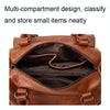 048 Pebbled Leather Multi-compartment Handbag Large Capacity Crossbody Shoulder Bag(Navy Blue)