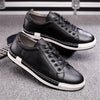 Baroque Shoes Casual PU Leather Sports Shoes for Men, Size:42(Black)