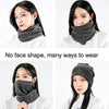 YIPINU YPU-3 Autumn/Winter Cold-proof Collar Outdoor Windproof Riding Mask, Size: Free Code(Black)