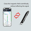 F601 4 PCS One Word Long Magnet Car Bracket Car Navigation Lazy Magnetic Metal Bracket(Rounded Gold)