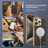 For iPhone 15 Pro Carbon Fiber MagSafe Holder Phone Case(Grey)