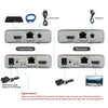 HDMI Single Cable 120m Transmitter / Receiver Extender 4K HD Transmitter UK Plug(Gray)