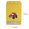 2 PCS WS-003 Premium Heavy Duty Molded Splash Mud Flaps Auto Front and Rear Guards, Small Size, Random Pattern Delivery(Yellow)