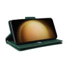 For Samsung Galaxy S25+ 5G Rivet Buckle 9 Cards Three Fold Leather Phone Case(Green)