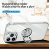 For iPhone 15 Pro Max Ring Holder TPU Phone Case(Transparent)