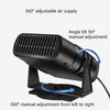 12V Black Car Heater Cold And Warm Wind Defrosting And Snow Demister