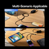 Baseus StarSpeed 3.5A USB to 8 Pin + Type-C + Micro USB 3 in 1 Charging Data Cable, Length:0.6m(Black)