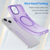 For iPhone 13 MagSafe Frosted Translucent TPU + PC Full Coverage Phone Case(Dark Purple)