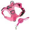Cat Harness & Lead Set - Pink, Small - Breathable, Reflective