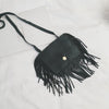 Mini Messenger Bag Cute Tassel Design Kids Coin Purses Children Handbags Shoulder Bags(Light Green)