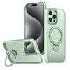 For iPhone 15 Pro Wing Series Gen2 MagSafe Metal Ring Holder Phone Case(Avocado Green)