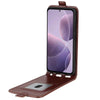 For Xiaomi Redmi K70 R64 Texture Single Vertical Flip Leather Phone Case(Brown)