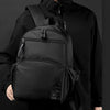 WEPOWER Men Large Capacity Double Shoulder Computer Bag Student Schoolbag Travel Backpack(Black)