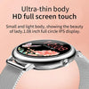 LOANIY CF80 1.08 Inch Heart Rate Monitoring Smart Bluetooth Watch, Color: Black Steel