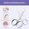 5 PCS Stainless Steel Elbow Eyebrow Trimming Scissors