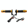 CS-764A3 12V Motorcycle Scooter Aluminum Alloy Electric Hand Grip Cover Heated Grip Handlebar(Gold)