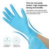 100 PCS Blue Disposable Butyronitrile Gloves Housework Supplies, Size: L, Suitable for Palm Width: 9cm-10cm