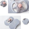 2 Pairs Baby Floor Socks Hollow Flower Spot Glue Non-Slip Children Socks, Toyan Socks: S 0-1 Years Old(Gray)