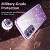 For Samsung Galaxy S24+ 5G Gradient Glitter Flower All-inclusive Phone Case(Purple)
