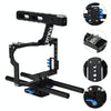 PULUZ Camera Cage Handle Stabilizer for Sony A7 & A7S & A7R, A7 II & A7R II & A7S II, A7R III & A7S III, A7R IV, A6000, A6500, A6300, Panasonic Lumix DMC-GH4(Blue)