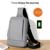 OUMANTU 903 Oxford Cloth Chest Bag Business Casual One-shoulder Crossbody Bag(Black)