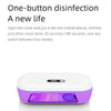 L11 Multi-function UVC Ultraviolet Mask Jewelry Toothbrush Mobile Phone Sterilization Box(Blue White)