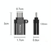 Yesido GS07 Micro USB to USB 2.0 OTG Mini Connector Adapter with Keychain(Black)