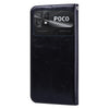 For Xiaomi Poco C40 Oil Wax Texture Leather Phone Case(Black)